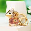 Cute Owl Crystal Rhinestones Crsytal Car Bag Keys Exquisite Pendant Cartoon Trendy Animal Key Chains Bag Charm