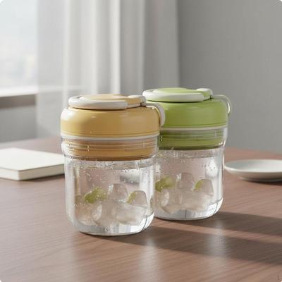 Portable Ice Tumbler Leakproof Seal 2in1 Maker Cup Easy To Clean Drinkware for Office, Outdoor