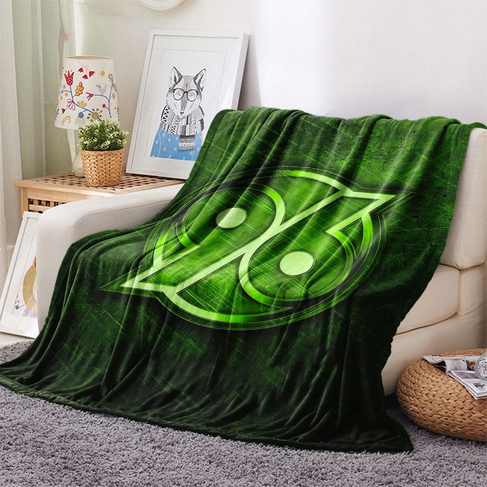 1PC Hannover 96 Patterned Flannel Blanket Suitable For All Seasons for Home Decor Warmth and Comfort Gifts Holiday Present