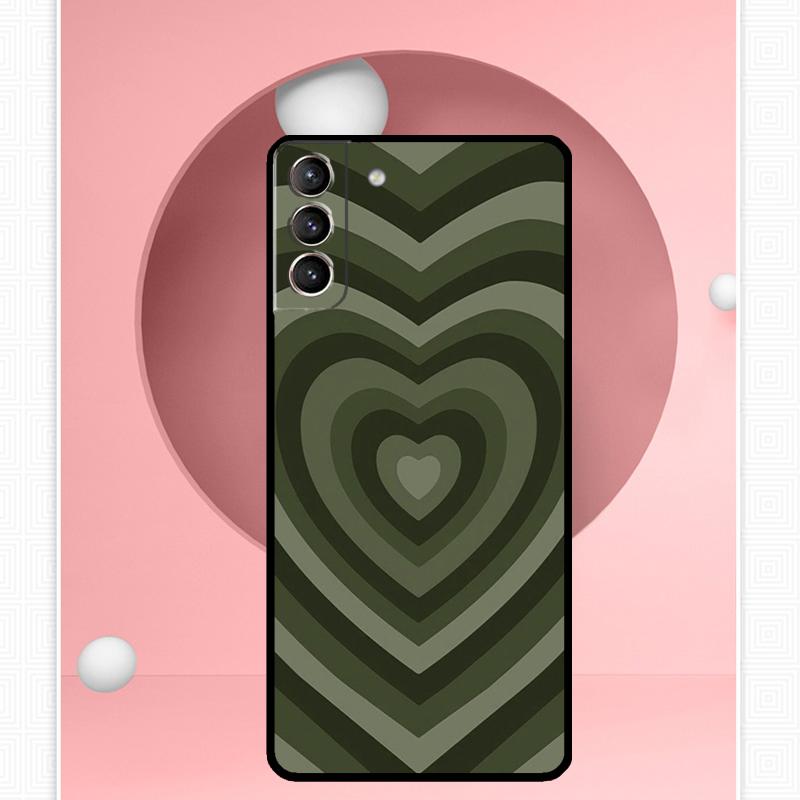 Colorful Heart Circle Love Case For Samsung Galaxy S25 Ultra S20 S21 S22 S23 S24 Ultra S9 S10 Plus S25 FE Cover Funda