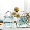 Verdickte Klare Glasvasen Handtaschenform Hülle Halten Blume Geeignet Für Haus Büro Dekoration Geburtstagsgeschenk