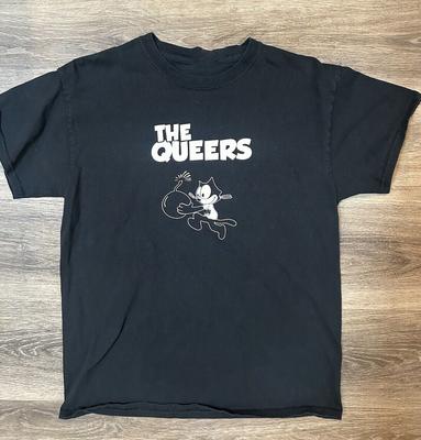 The Queers Punk Rock Band Grunge Katze Bombe Schwarzes T-Shirt BT279