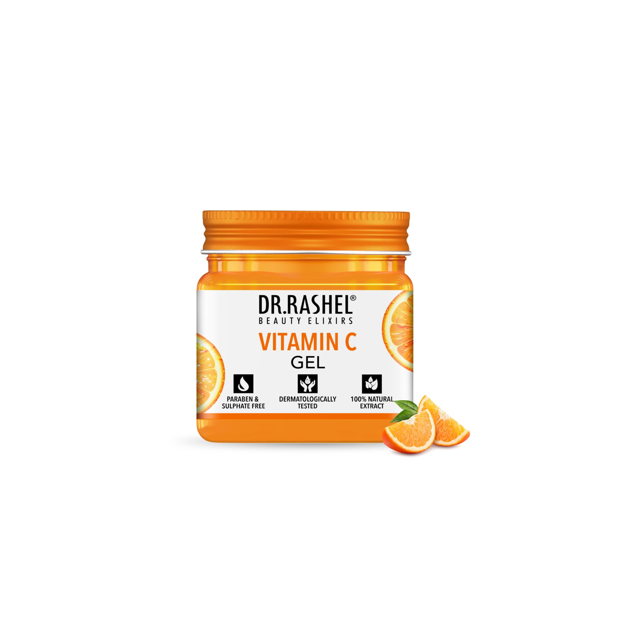 DR.RASHEL Vitamin C Face & Body Gel 45ML | Brightening & Hydrating Gel with Vitamin C & Antioxidants | Even Skin Tone & Radiant Glow | Lightweight
