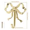 1/2Pcs Coat Hook Brass Retro Gold Bow-Shape Decorative Hook Wall-Mounted Clothes Rack for Home Bathroom Bedroom Towel Hooks