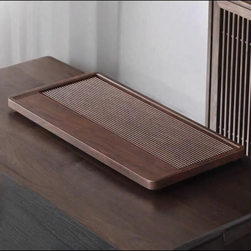 

Chinese Style Solid Wood Tea Tray with Drainage