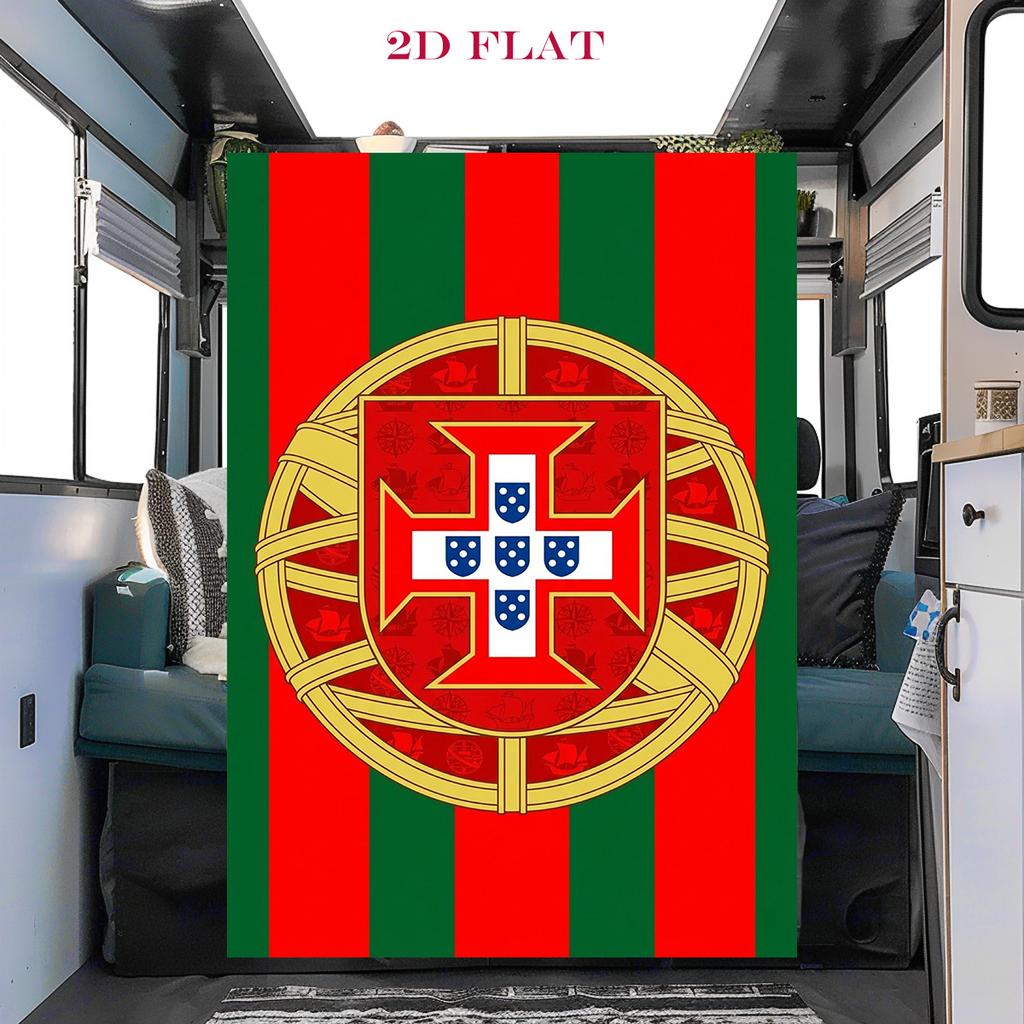 Portuguese Heritage Emblem blanket sofa blanket Suitable for all seasons Outdoor plush blanket Air conditioning blanket Digital printing