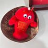 1/2 Pcs Cute Funny Muscle Lobster Simulation Food Plush Toy Stuffed Doll Keychain Backpack Pendant Bag Hang Ornament Couple Gift