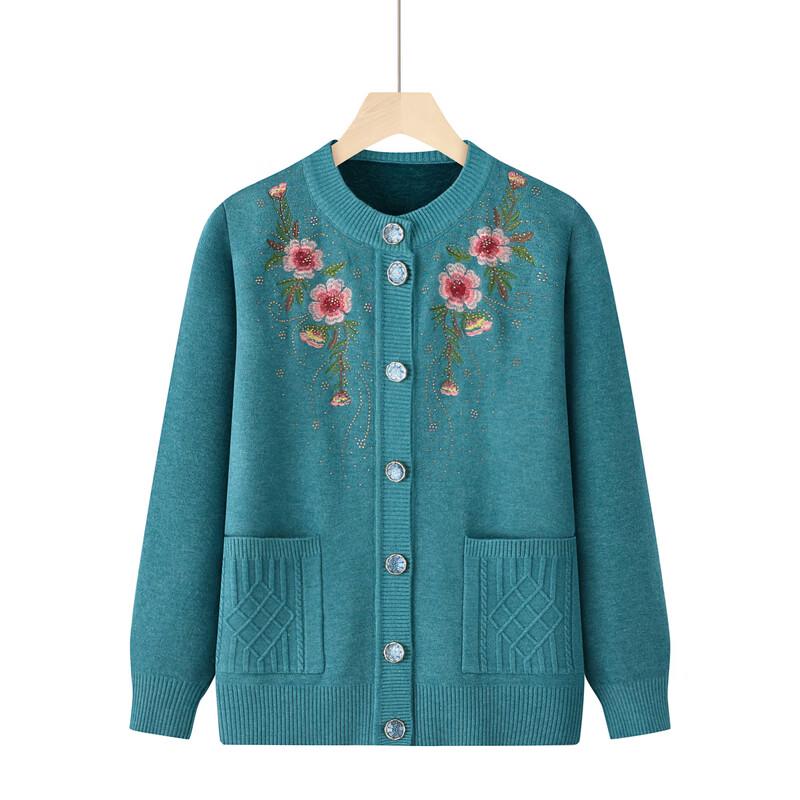 Women's Warm Plush Knit Cardigan for Seniors