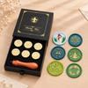 Decorative Wax Seal Stamp with Metal Components and 6 Round Design Disks for Gift Wrapping, Journaling, and Scrapbooks