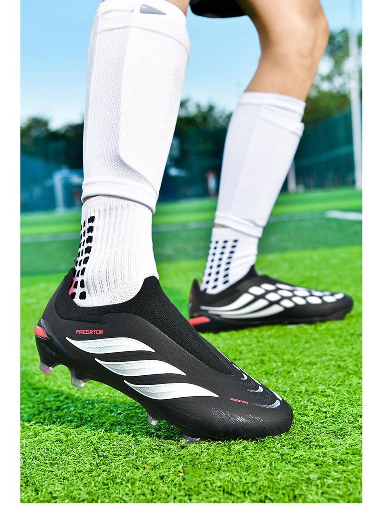 Messi Low-Top Long Spike Soccer Shoes for Men & Women - Adult Artificial Turf Training, Autumn/Winter