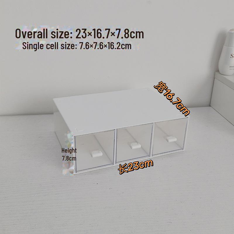 

MUJI Студенческий штабелируемый настольный ящик для хранения с большой вместимостью белый