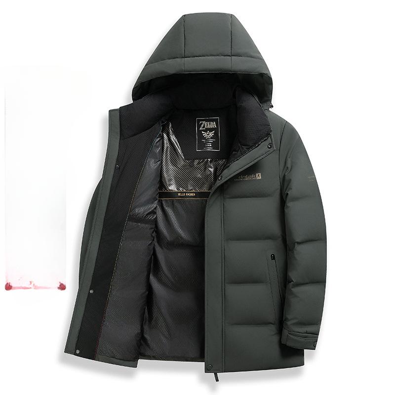 

Зимняя новая куртка-пуховик мужская средняя и длинная теплая мужская куртка XXXXL