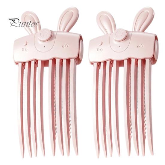 Fast Heating Root Volumizer 1/2Pcs Heated Hair Volume Clip, Cordless Lifter Comb with 2 Instant Lift Clip Heat Settings, USB Rechargeable Volumizing