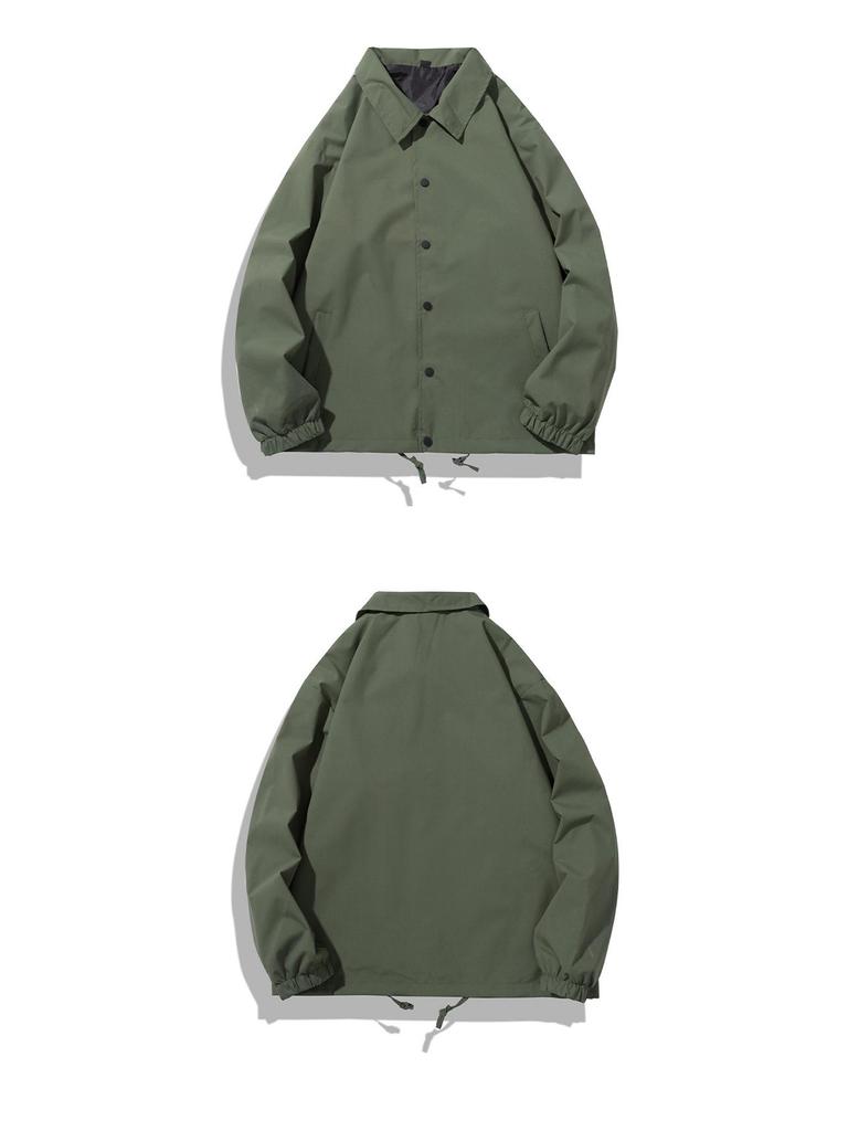 American Style Top Coach Jacket - Spring/Autumn Trendy Men's Lapel Casual Jacket