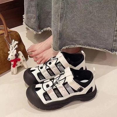 Αθλητικά σανδάλια για γυναίκες 2024 νέα κοίλα, αναπνεύσιμα γυναικεία σανδάλια με χοντρή σόλα για υπαίθριες δραστηριότητες, άνετα και αντιολισθητικά