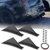 Glossy Rear Bumper Diffuser Shark Fin Spoiler Lip Splitter For Chrysler 300 300C