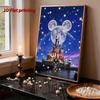 Disney Mickey and Minnie Castle DIY Painting Set Gift  Home Decoration  Artificial Gemstone Painting Picture Art