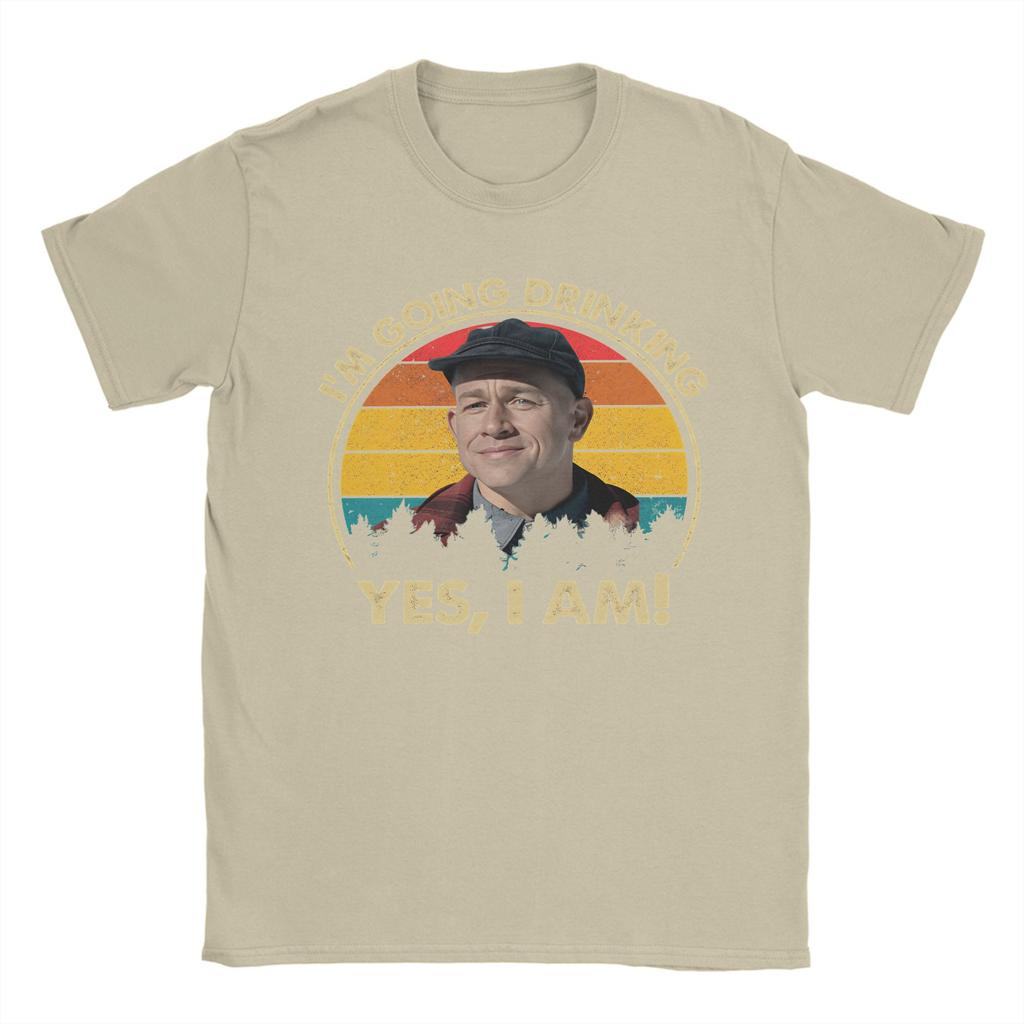 Charlie Hunnam Ed Gein Im Going Drinking Yes I Am Christmas Tee Shirt for Men Women Graphic Print T Shirts  100% Cotton Clothes