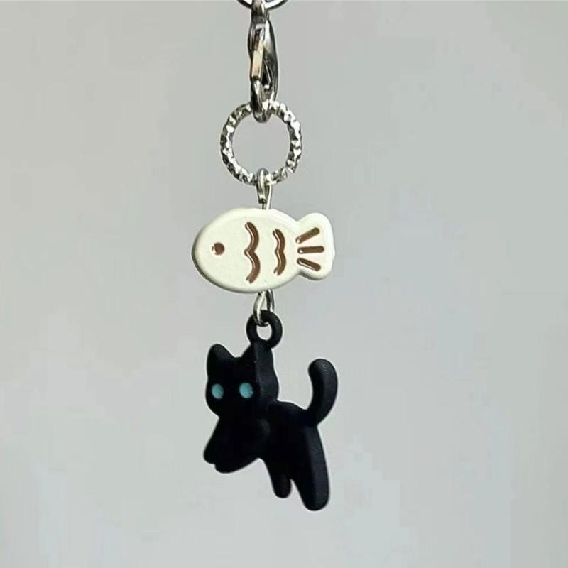 Multipurpose Handmade Beaded Cats Charm Lovely Phone Strap Stylish Accessory Portable for Fashionable Decoration