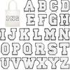 Xiao Tian Coloré 7cm Chenille A-Z Alphabet Patch en Tissu Brodé pour Sacs