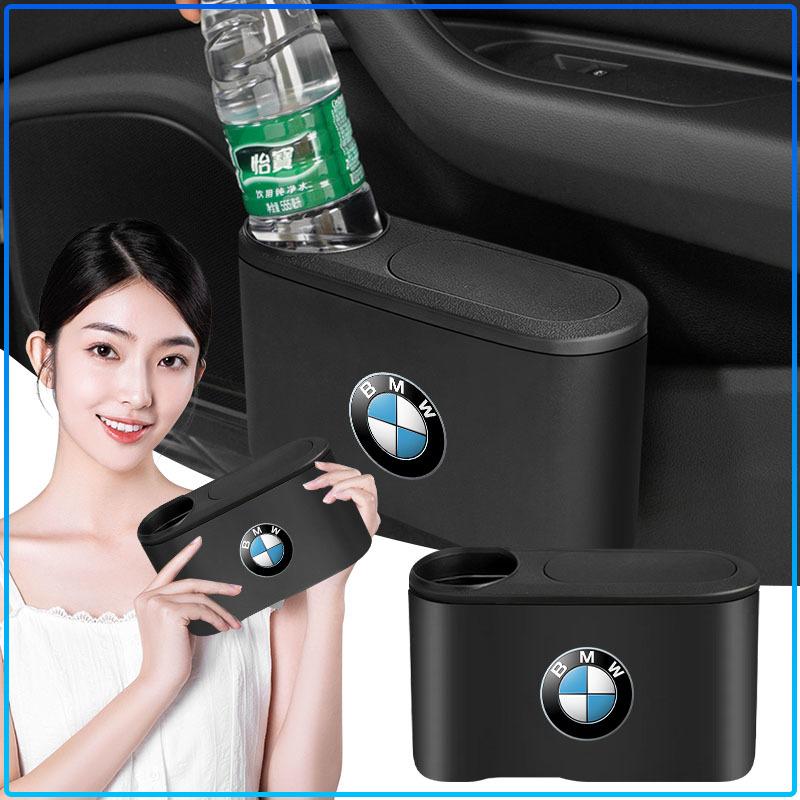 Trash Can Auto Emblem Garbage Box Bin Storage Car Accessories For BMW M Performance 1 3 5 7 Series M3 M4 M5 M6 X1 X3 X5 X6 X7 E30 E34 E36 E39 E4