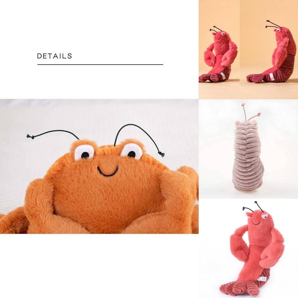 Larry Crawfish Shelton Skin Shrimp Crab Plush Doll For Birthday Gifts Soft And Cuddly 22/26/45cm Animal Plushes