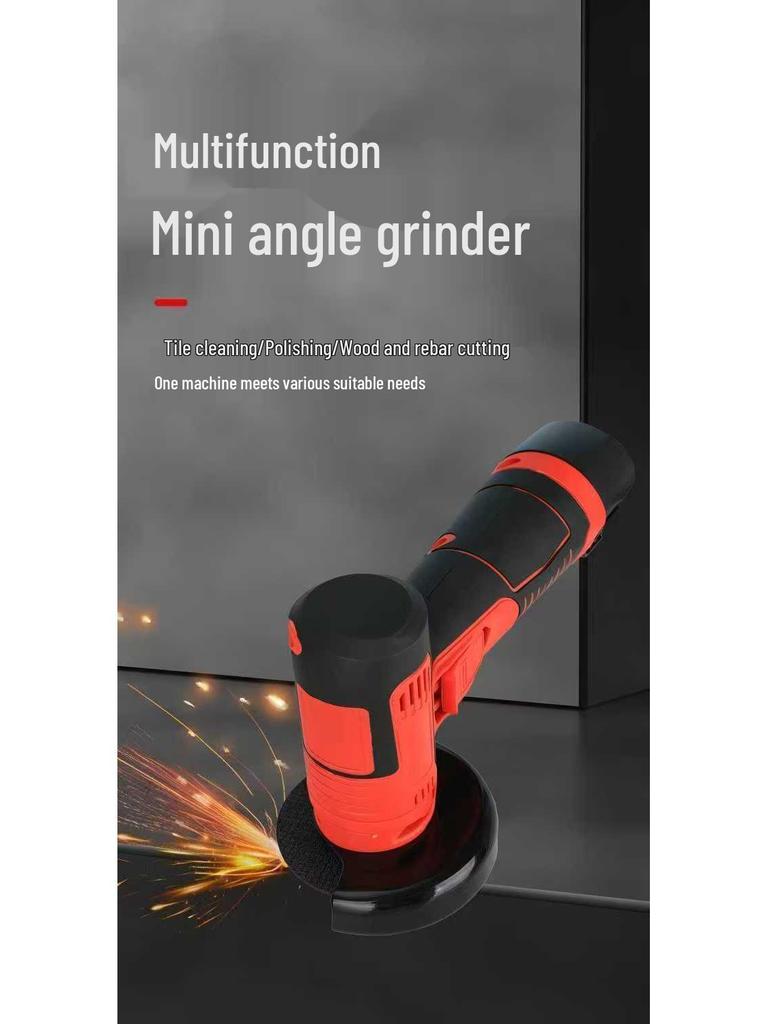 Compact Multifunctional Lithium Battery Mini Angle Grinder and Polisher