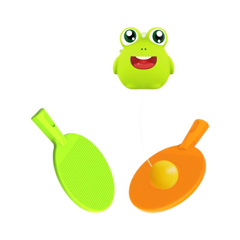Children's Hanging Table Tennis Trainer: Indoor Interactive Exercise Toy for Hand-Eye Coordination with Suspended Ball Racket.