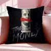 Slogan TTime is Money Cushion Cover Breathable Linen Pillowcase Summer Odorless EcoFriendly Invisible Zipper Washable