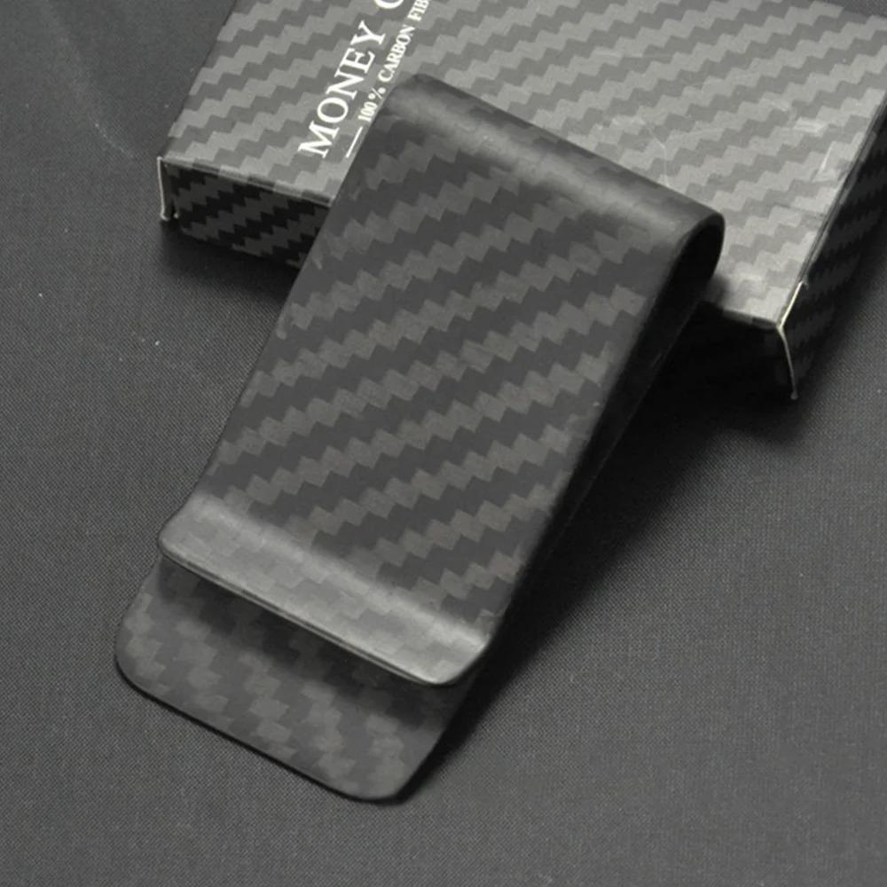 

Fashion Real Carbon Fiber Card Holder Slim Stylish Money Clip Minimalist Cash Clip Business