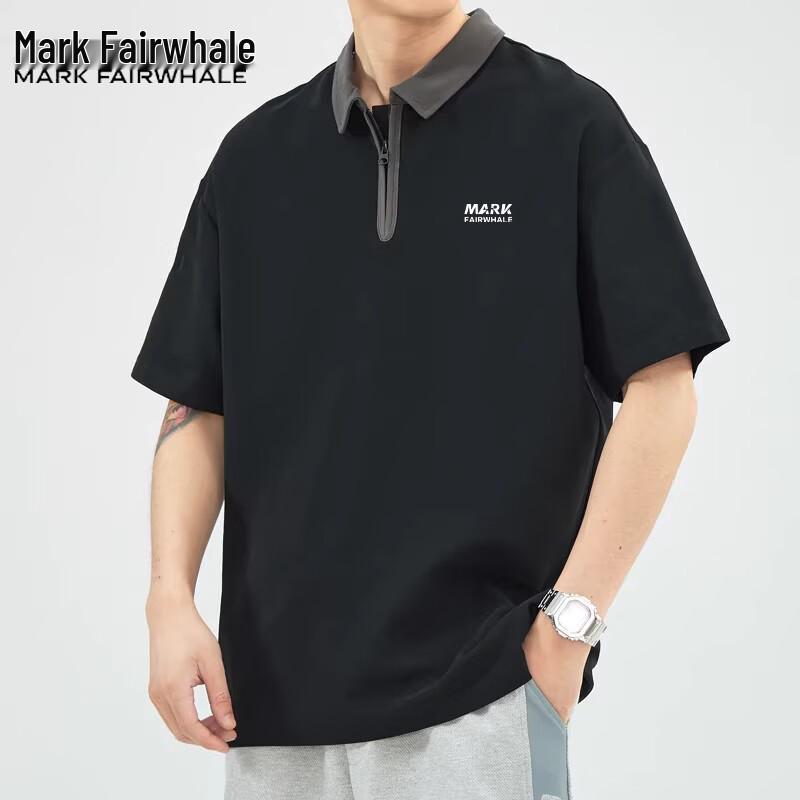 Mark Fairwhale Men's Half-Zip Polo T-Shirt
