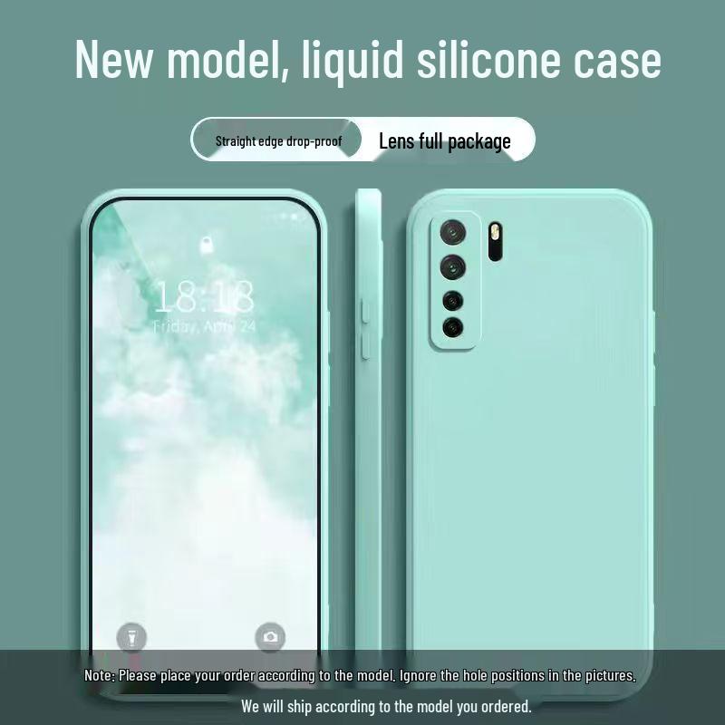 Honor 30s Simple Solid Color Liquid Full Coverage Drop Protection Soft Case - New Model