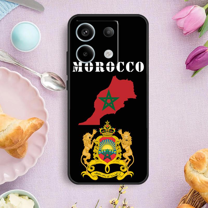 Morocco Flag Coat Of Arms Case For Xiaomi Redmi Note 14 Pro 9 10 11 12 13 Pro Cover For Redmi 15 15C 14C 12C 10C 13C