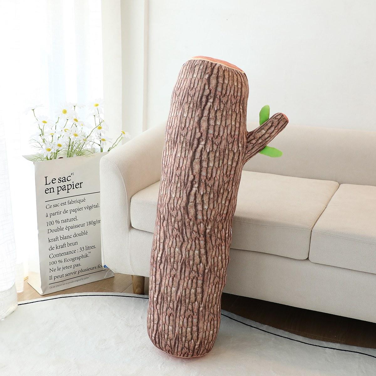 Kreatives Simulations-Baumstamm-Holz-Kissen Kissen Plüschtier Schlaf-Langes Kissen Für Mädchen Geburtstagsgeschenk 45cm