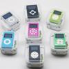 Mini Cube Clip-type Mp3 Player Display Rechargeable Portable Music Speaker with Earphone Usb Cable
