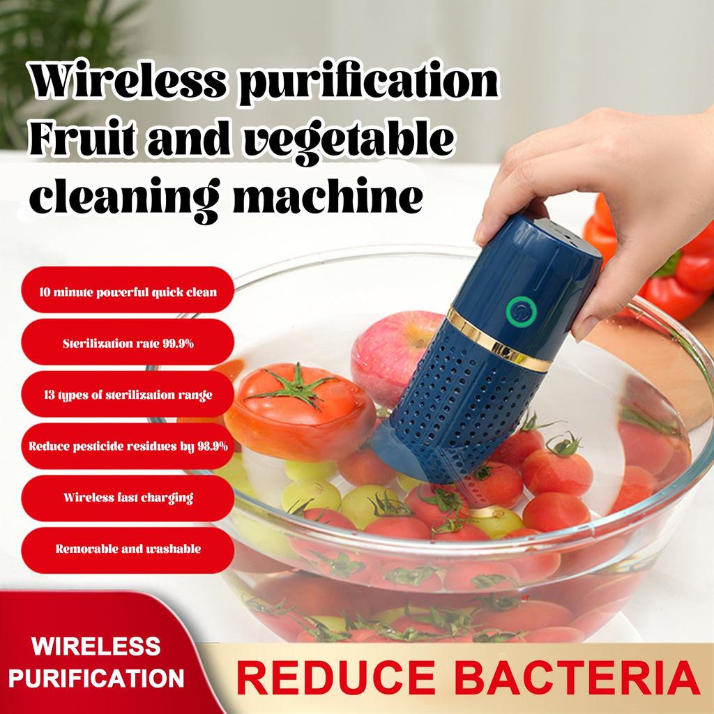 Portable Dishwasher And Wireless Cleaning Machine For And Vegetables, Quickly Oil Stains And Disinfects Tableware