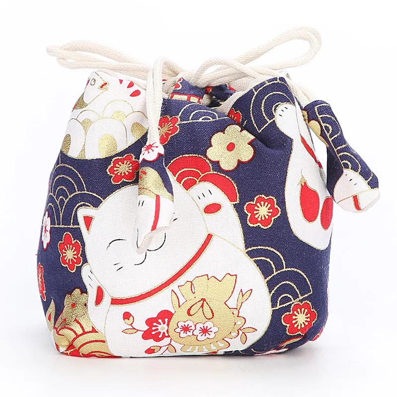 Teeware Aufbewahrungstasche Tragbar Outdoor Mehrzweck Reise Teetassen Meister Teetasse Kordelzug Baumwollstoff Beutel Geschenk Deko Tasche 2025