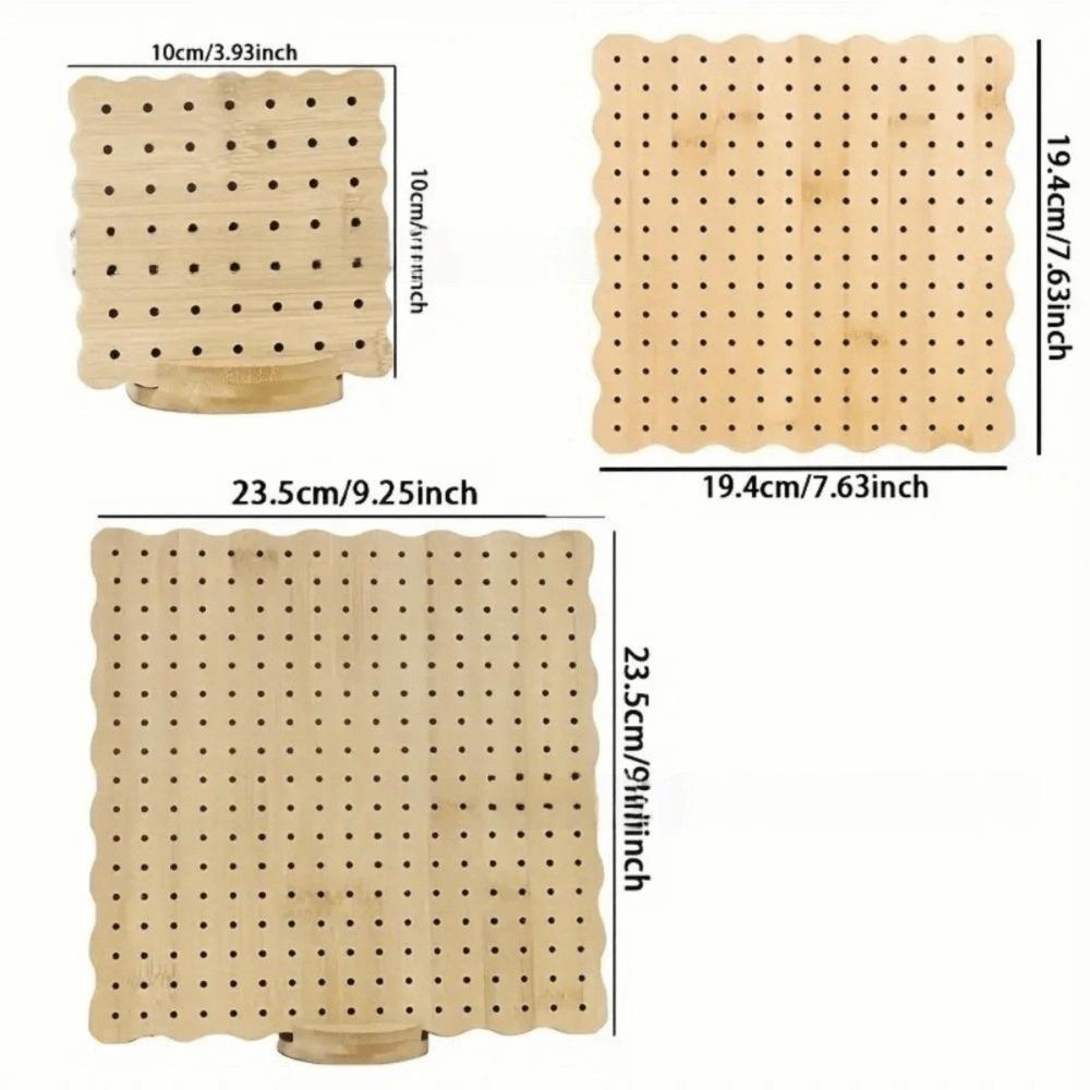 Bamboo Crochet Blocking Board Stainless Steel Pegs Complete Tool Kit Knitting Board 10 Pegs Wave edge Blocking Mats