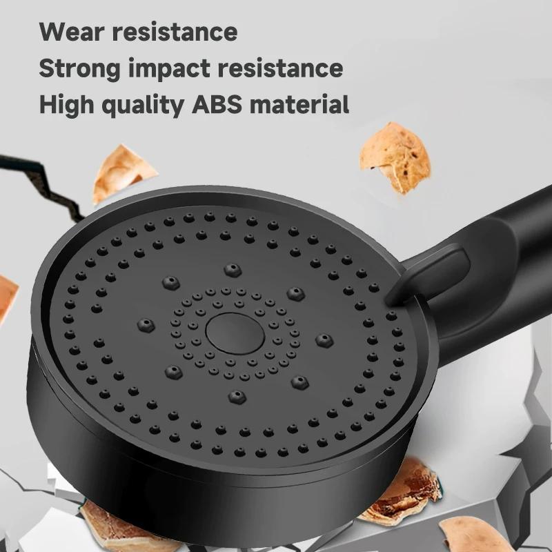 6 Modes Pressure Boost Shower Head Multifunction Adjustable Large Water Shower Nozzle Massage Bath Area Accessory for Home