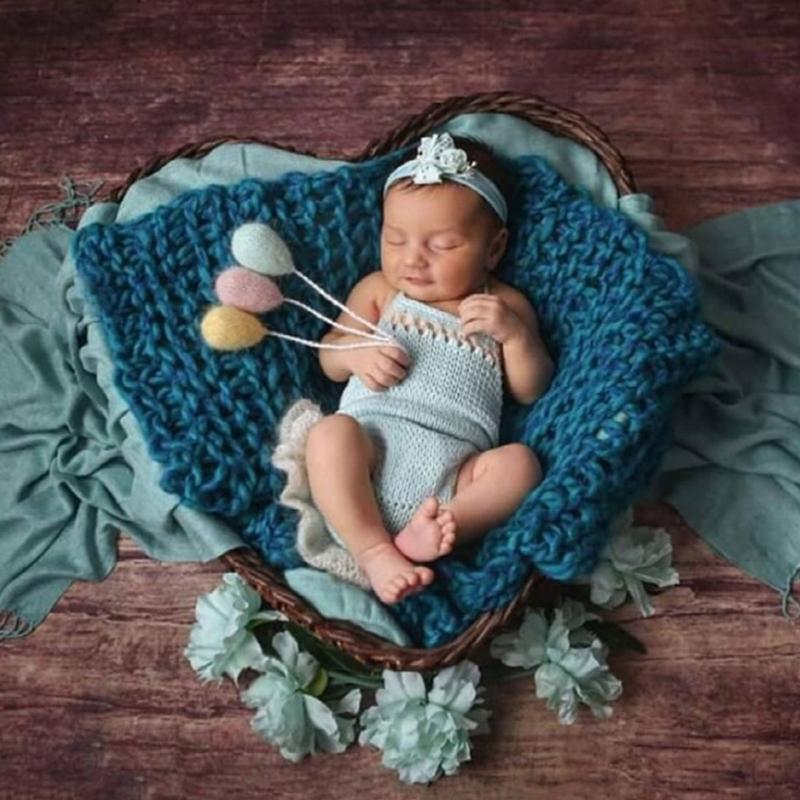 Newborn Photo Posing Props Knit Balloon Photography Props Baby Photo Props Cute Photo Posing Gear Infant Photo Backdrop