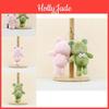 Adorable Long Legged Smiling Frog Plush Keychain Soft Toy Doll Accessory 15cm