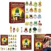 Weihnachts-Adventskalender zur emotionalen Unterstützung mit Cartoon-Acryl-Dekorationen zum Verschenken