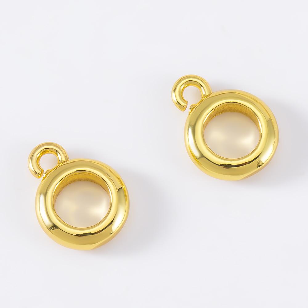 5pcs 10pcs 18K Gold Plated Bails Jewelry Accessories Pendants Bead Separator Charm Holder Jewelry Making Supplies Necklace Bail