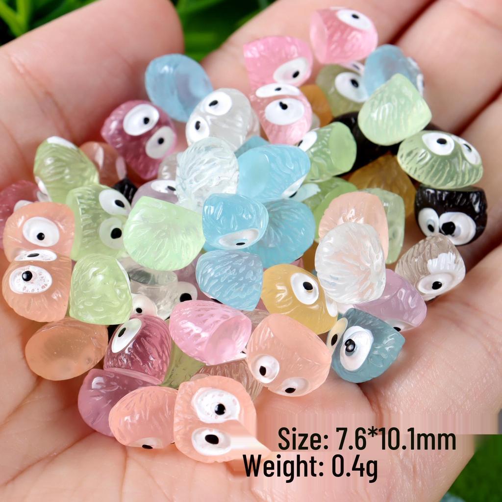 Luminous Colorful Soot Sprite Elf Doll for DIY Moss Micro-landscape Decoration