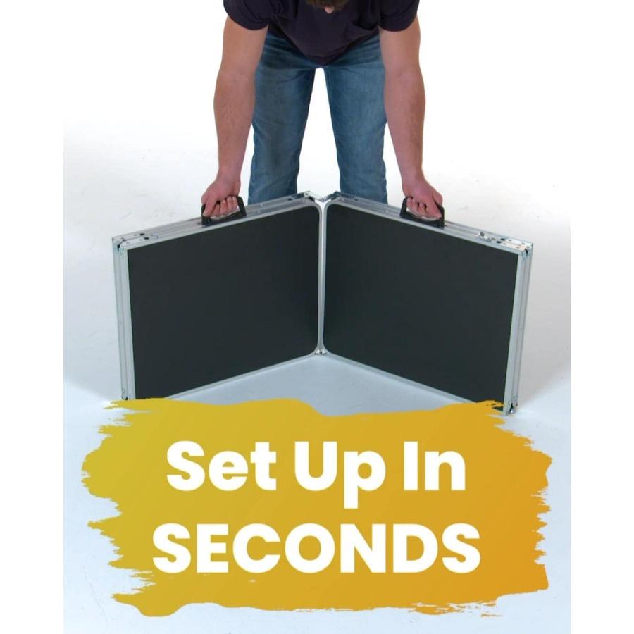 8 Fuß klappbarer tragbarer Pong-Tisch mit optionalen Becherhaltern und LED-Leuchten für Indoor-Outdoor-Freizeit, ideal für das Heim-Spielzimmer