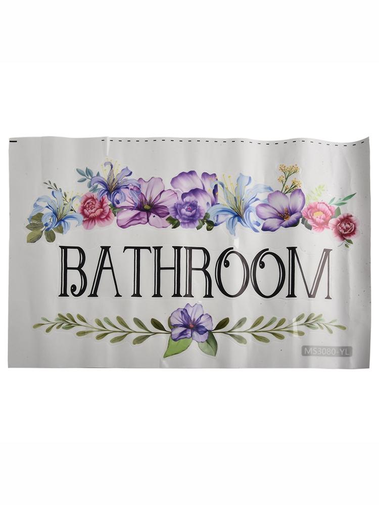 Living Rooms Rules Sign Bathroom Mirrored Plastic Objects Air Bubbles
