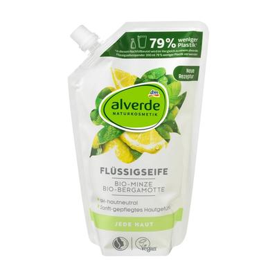 Alverde Hand Soap Mint & Bergamot Refill Pack 500Ml