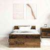 VidaXL Cadre de lit sans matelas vieux bois 100x200 cm bois ingénierie 857476