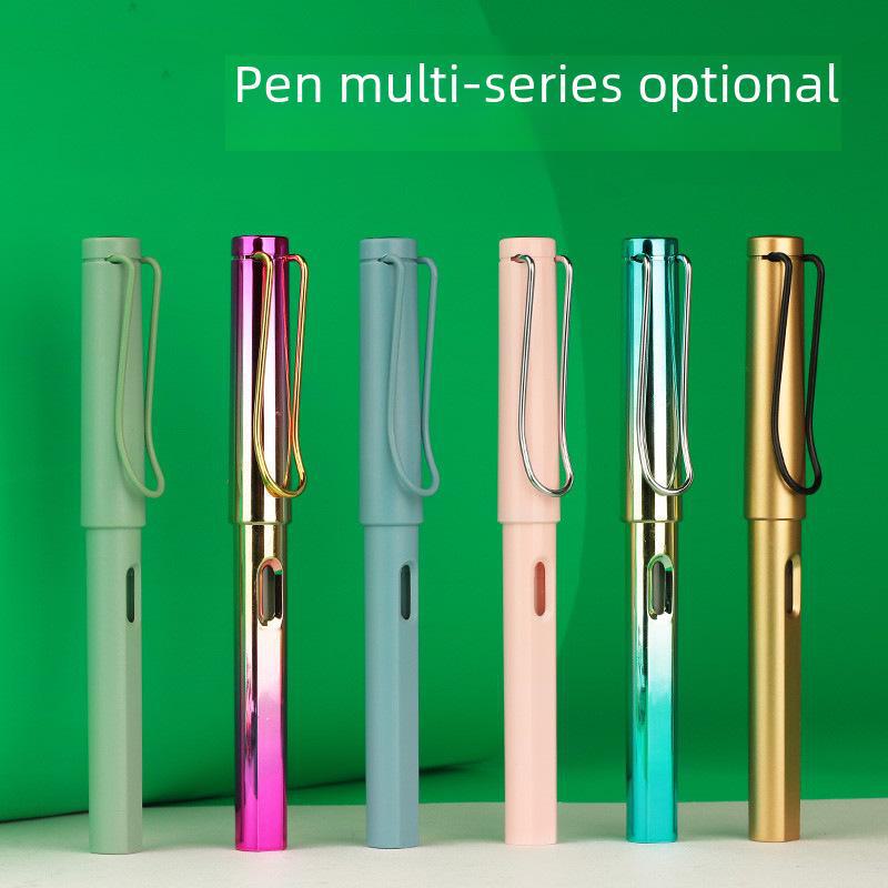 „Farbenfroher Schülerfüller mit auswechselbarer Tintenkapsel für Kalligrafie und richtige Schreibhaltung“