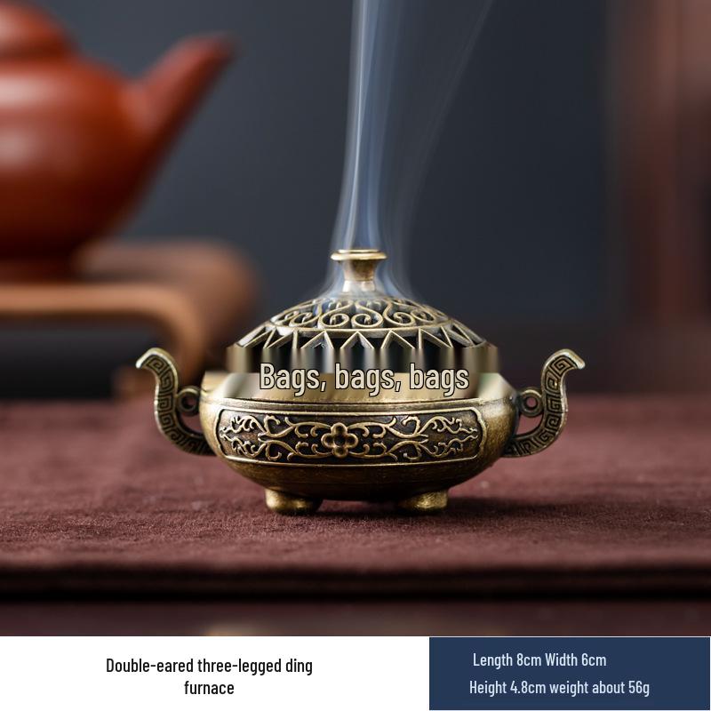 Auspicious Clouds Sandalwood & Agarwood Coil Incense for Indoor Aromatherapy - Long-lasting Deodorizing Incense Burner Censer